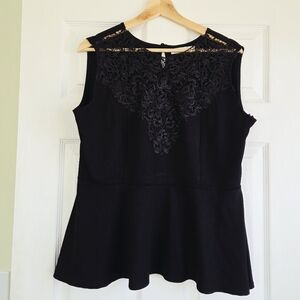Avantlook ✨️ Black Sleeveless Lace Women's Blouse